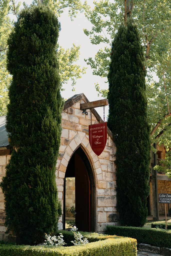 Exterior of the Stonehurst cellar door building